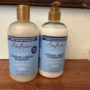 NWT Shea Moisture Honey & Yogurt Hydrate + Repair Shampoo & Conditioner Set